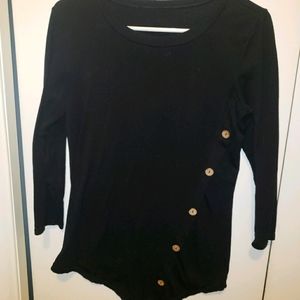 Black long sleeve top